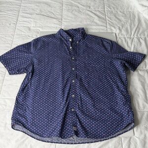 Vineyard Vines Size XL Blue Classic Fit Murray Short Sleeve Shirt